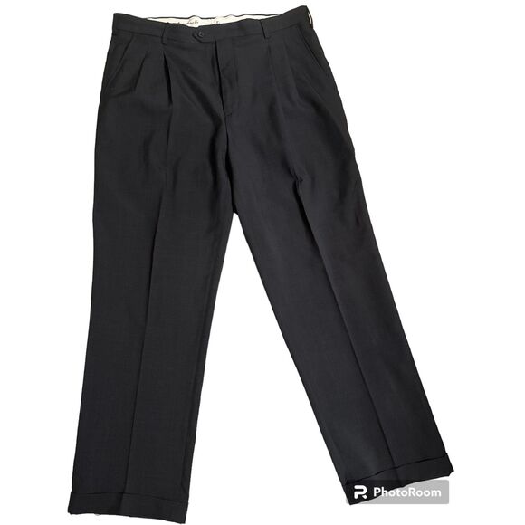 Hemmed Dress Slacks by Knightbridge - Picture 1 of 4
